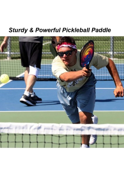 2'li Pickleball Raket Seti Hafif Pickleball Raketleri, Taşıma Çantalı Ince ve Hızlı Pickleball Raket Seti, 4 Top A (Yurt Dışından)