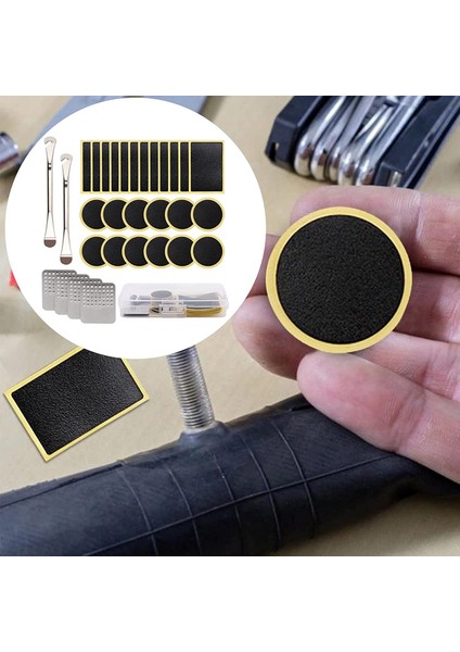 Bisiklet Lastiği Tamir Kiti - Bisiklet Lastiği Kolu ve Tutkalsız Bisiklet Lastiği Yamaları, Bisiklet Lastiği Delinme Onarım Aracı Için (Yurt Dışından) modelleri