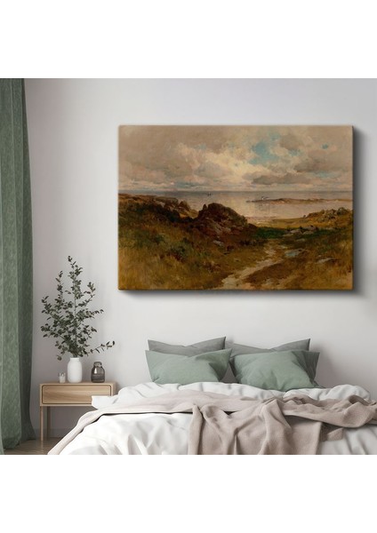 William Trost Richards - Kıyı Manzarası Kanvas Tablo