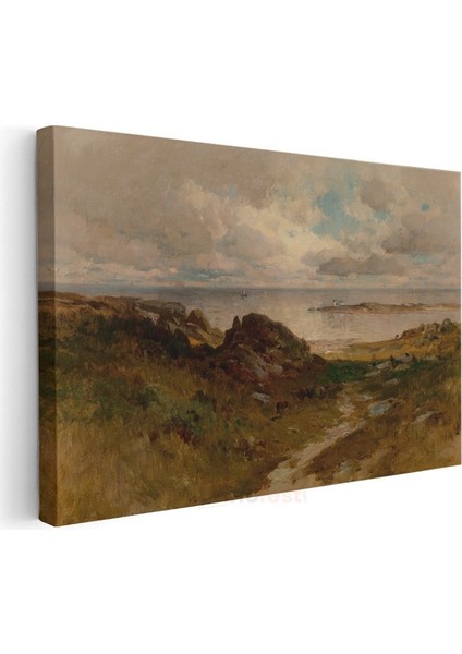 William Trost Richards - Kıyı Manzarası Kanvas Tablo modelleri