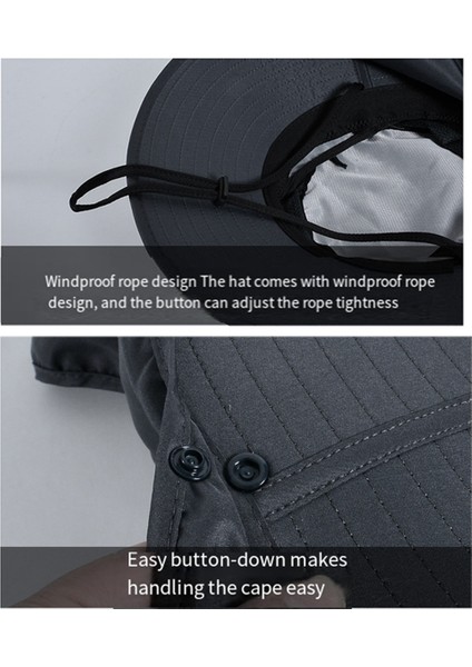 Balıkçı Güneş Şapkası Güneş Koruyucu Şapka Uv Koruma Boyun Örtüsü Geniş Kenarlı Boyun Kapağı Balıkçı Şapkası Seyahat Kamp Yürüyüş Şapkası (Yurt Dışından) indirimleri