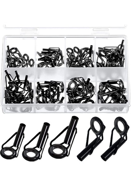 80 Parça Tatlı Su Tuzlu Su Olta Ucu Tamir Takımı Paslanmaz Çelik Seramik Halka Kılavuzu Değiştirme Takımı (Yurt Dışından)