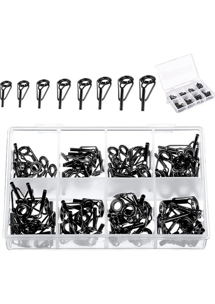 80 Parça Tatlı Su Tuzlu Su Olta Ucu Tamir Takımı Paslanmaz Çelik Seramik Halka Kılavuzu Değiştirme Takımı (Yurt Dışından) fiyatları