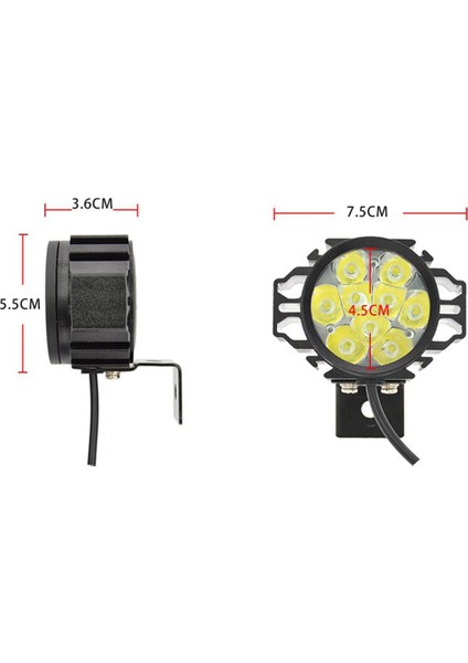 Elektrikli Bisiklet Parlak Far LED Scooter Modifiye Far 9 Boncuk Spot Işığı Boynuz 2-In-1 Spot Araba Işık (Yurt Dışından) indirimleri