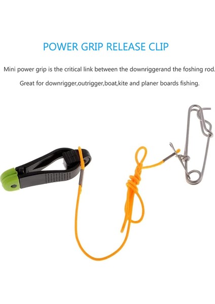 2 Adet Power Grip Plus Misina Serbest Bırakma, 17 Inç Downrigger Serbest Bırakma Yığma Klipsi Balıkçılık Lideri Uzun Hatlı Çıtçıtlı Klipsler (Yurt Dışından) fiyatları