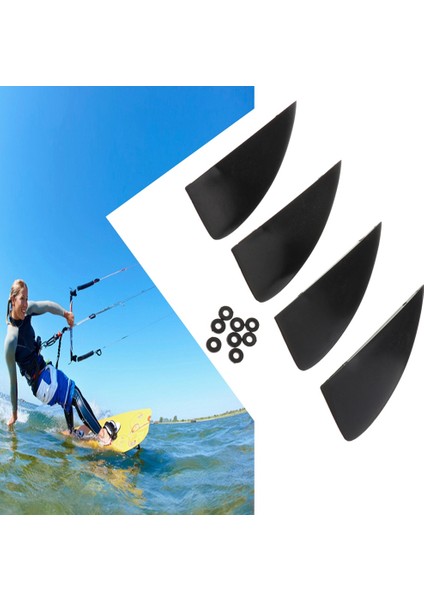 4 Adet/takım Kiteboard Fin Kitesurf Uçurtma Tahtası Uçan Sörf Tahtası Fin Aksesuarları (Yurt Dışından)