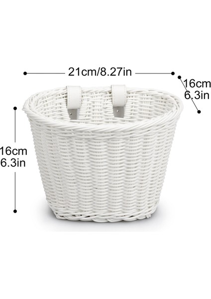 1set Rattan Hasır Bisiklet Ön Sepeti + Zil + Püskül + Çıkartmalar Ayarlanabilir El Dokuma Yetişkin Bisiklet Gidonu Aksesuarları Pembe (Yurt Dışından)