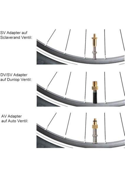 10 Adet Şişirme Pompası Memesi Kiti Presta Schrader Vana Tüpü Bisiklet Vana Adaptörleri Yol ve Mtb ve Fixie Bisiklet Lastiği Pompası (Yurt Dışından)
