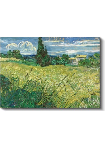 Vincent Van Gogh - Servi Ağacı ve Buğday Tarlası Kanvas Tablo