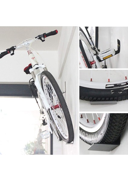 Bisiklet Rafı Bisiklet Pedalı Depolama, Bisiklet Raf Askısı Duvara Montaj, Yol Için Ağır Hizmet Bisiklet Tutma Kancaları, Mtb Bisikletler, B (Yurt Dışından)