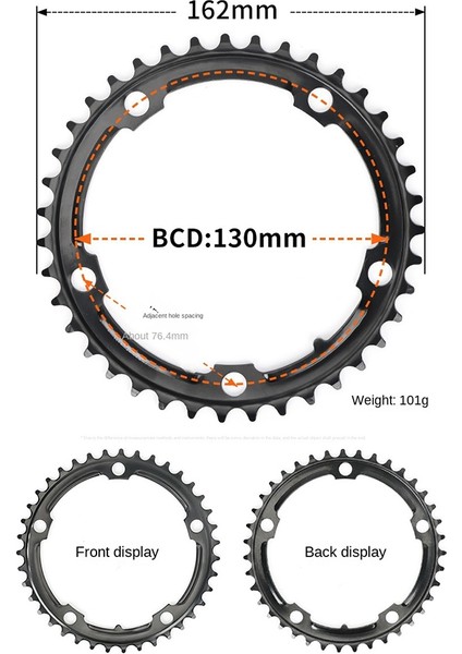 53T-130BCD Yol Bisikleti Krank Takımı 53 50 39 34T Dişli Evrensel Bisiklet BCD130 110 Disk Onarım Parçaları (Yurt Dışından)