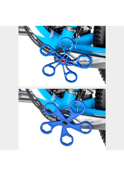 Toopre Dağ Bisikleti Ön Çatal Omuz Kapağı Anahtarı 8T/12T 24/26MM Torx Krank Kapağı Aleti Anahtar Onarım Aleti, Naylon (Yurt Dışından)
