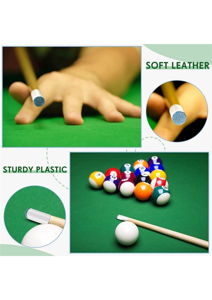 24 Adet Slip-On Havuz Işaret Ucu, Naylon Bilardo Işaret Ucu Ferül Bilardo Aksesuarları Bilardo Işaret Ferülleri Yedek (Yurt Dışından)