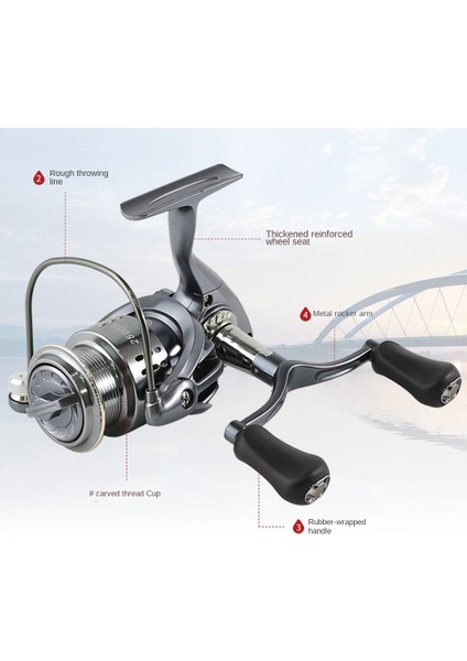 Reel Fishing 2000 5.2:1 Iplik Makarası Çift Saplı Kavrama Olta Takımı Balıkçılık Reel (Yurt Dışından) indirimleri