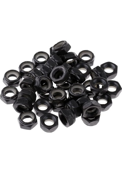 50 Adet Sağlam Kaykay Longboard Kamyon Tekerlekleri Yedek Aks Somunları Donanım Siyah Kaykay Kamyon Aks Somunları (Yurt Dışından) fiyatları