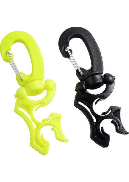 2 Paket Tüplü Hortum Klipsi Tüplü Dalış Hortumu Tutucu Klipsi, Geçmeli Kanca Tokası ile Çift Bcd Dalış Hortumu Tutucu (Yurt Dışından)