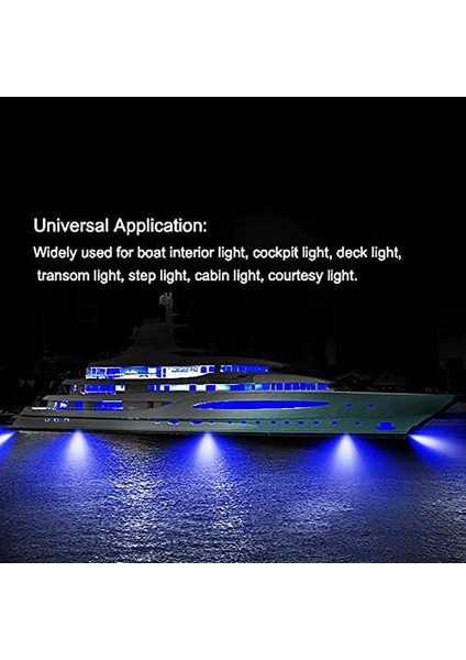 LED Tekne Işıkları Navigasyon Işıkları Yüksek Gece Görüş Güvenlik Işıkları Tekne Kayık Duba Hovercraft Yat Mavi (Yurt Dışından)