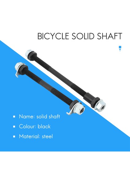 1 Çift Bisiklet Tekerleği Göbeği Aks Ön Arka Çelik Katı Mil Mili Vintage Bmx Mtb Yol Şiş 150MM 180MM (Yurt Dışından) modelleri