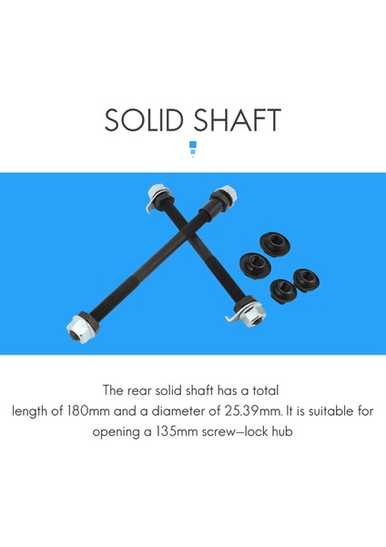 1 Çift Bisiklet Tekerleği Göbeği Aks Ön Arka Çelik Katı Mil Mili Vintage Bmx Mtb Yol Şiş 150MM 180MM (Yurt Dışından) indirimleri