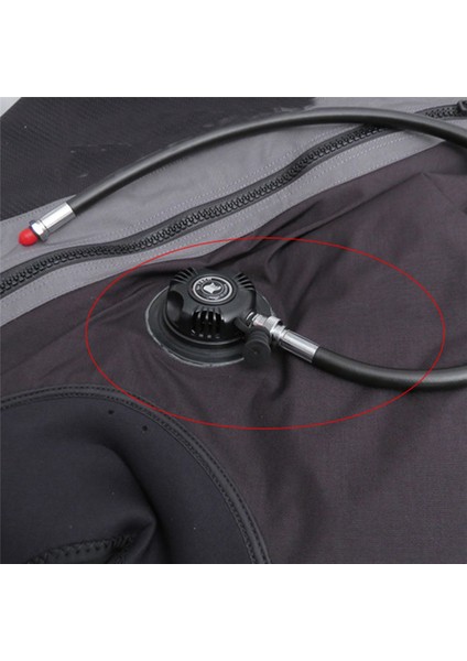 Tüplü Dalış Bcd Düşük Basınç Hortumu Tüplü Dalış Regülatörü Kademe Ölçer Solunum Regülatörü, 55CM-22INCH (Yurt Dışından)