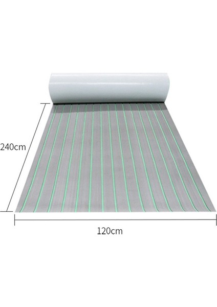 2400X450X6MM Eva Köpük Tekne Deniz Döşemesi Kaymaz Kendinden Yapışkanlı Deniz Tekne Güverte Matı Güverte Levhası Çizgili Yat Matı (Yurt Dışından)
