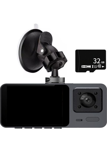 Dash Cam Ön ve Iç Wıfı 1080P 32G Hafıza Kartı 2 Inç Ekran 170° Geniş Açı Gece Görüşü Wdr 24H Park Modu (Yurt Dışından)