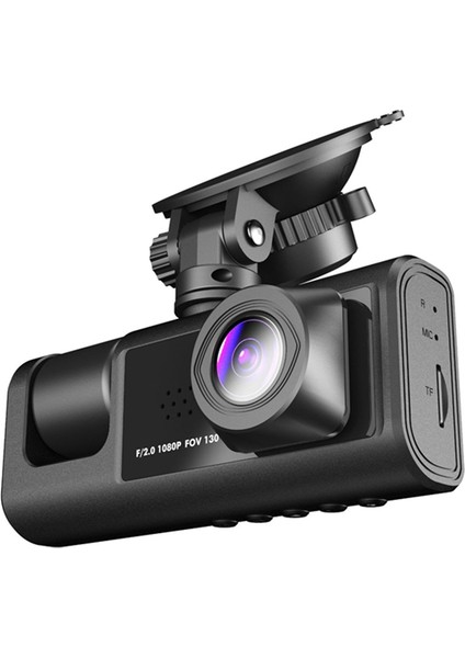 Araba Dvr 3 Kamera Lensi Hd 1080P Araç Kamerası Çift Lensli Dashcam Video Kaydedici Kara Kutu 24H Park Izleme (Yurt Dışından)