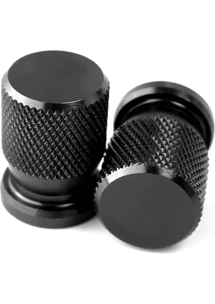Evrensel Motosiklet Lastiği Vana Hava Portu Kapağı Cnc Alüminyum Lastik Toz Kapağı Honda Yamaha Ducati Scrambler Siyah (Yurt Dışından)
