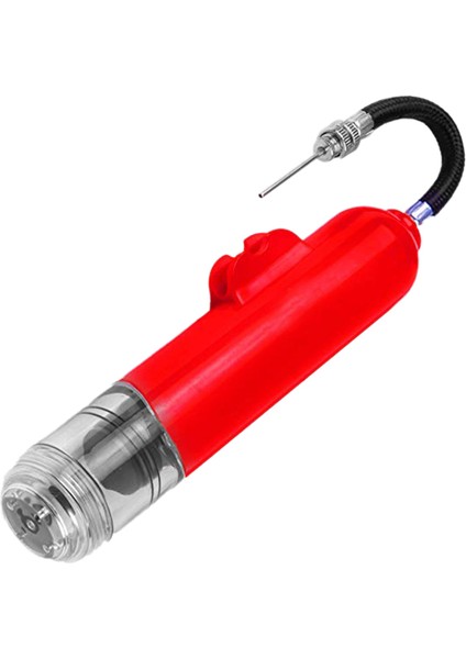 Açık Hava Sporları Iki Yönlü Mini Top Pompası Taşınabilir Hava Pompası Top Iğnesi ve Plastik Ağızlı Çeşitli Şişme Toplar Için Uygun Şişirilebilir - Kırmızı (Yurt Dışından)