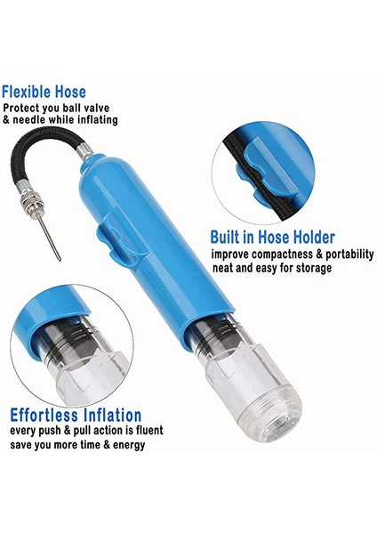 Açık Hava Sporları Iki Yönlü Mini Top Pompası Taşınabilir Hava Pompası Top Iğnesi ve Plastik Ağızlı Çeşitli Şişme Toplar Için Uygun Şişirilebilir - Kırmızı (Yurt Dışından) fiyatları