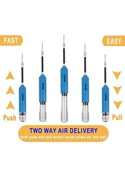 Açık Hava Sporları Iki Yönlü Mini Top Pompası Taşınabilir Hava Pompası Top Iğnesi ve Plastik Ağızlı Çeşitli Şişme Toplar Için Uygun Şişirilebilir - Kırmızı (Yurt Dışından) modelleri