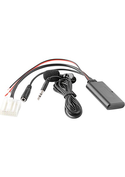 Araba Bluetooth 5.0 Aux Kablosu Mikrofon Handsfree Cep Telefonu Ücretsiz Arama Adaptörü Mazda 2 3 5 6 Mx5 Rx8 Cx7 (Yurt Dışından)