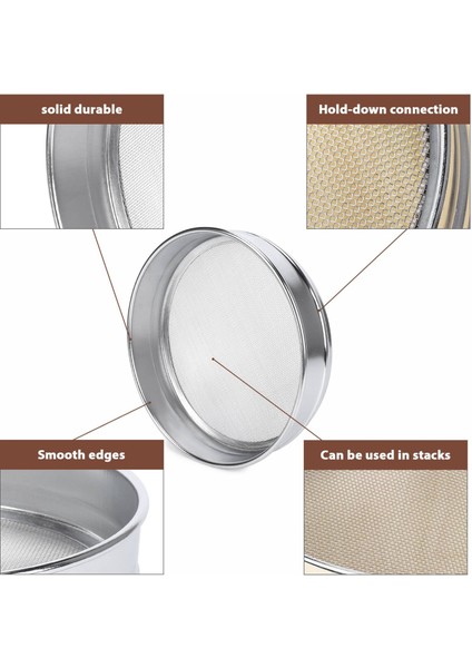 Ağır Hizmet Tipi Bahçe Riddle Elek Örgü Toprak Eleme Kompost Tohum Tepsisi Bahçe Alet-18 (1mm) (Yurt Dışından) fırsatları