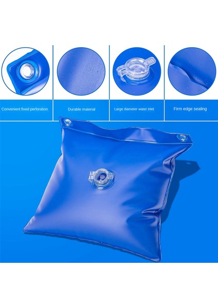 Yer Üstü Havuz Için 8 Paket Duvar Çantaları, Ağır Hizmet Tipi Havuz Su Torbası Havuz Kapağı Ağırlıkları Havuz Kapanış Kışa Hazırlama Kiti (Yurt Dışından) fiyatları