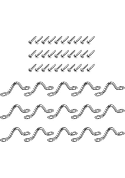 15 Adet Paslanmaz Çelik Gaga Plakası Göz Plakaları Tavan Kanca Kayık Göz Plakası Kayık Pedi Kayık Kano, Kayık Kano Arma (Yurt Dışından) fiyatları