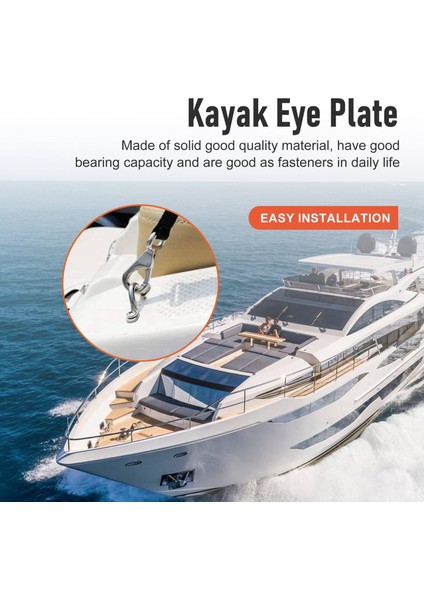 15 Adet Paslanmaz Çelik Gaga Plakası Göz Plakaları Tavan Kanca Kayık Göz Plakası Kayık Pedi Kayık Kano, Kayık Kano Arma (Yurt Dışından) modelleri