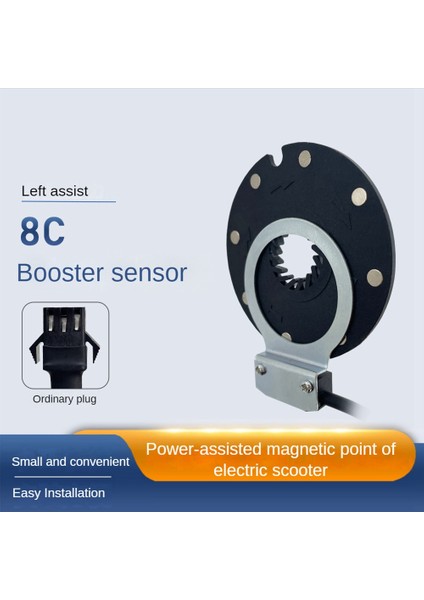 Elektrikli Bisiklet Manyetik Güç Sensörü 36/48 V Pedal Destek Sensörü F-8c Mıknatıslar Çift Salon Sensörleri Pas Sistemi Ebike Parçaları (Yurt Dışından)