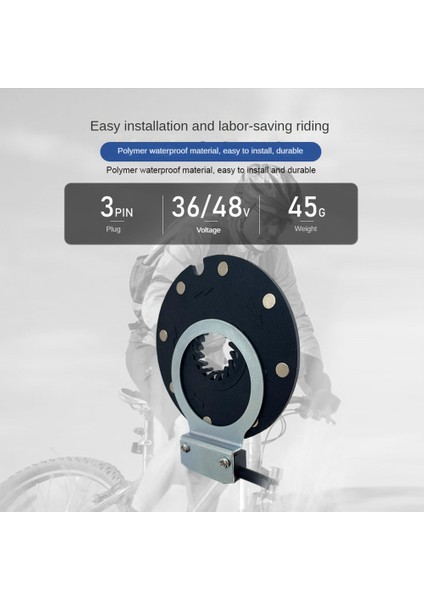 Elektrikli Bisiklet Manyetik Güç Sensörü 36/48 V Pedal Destek Sensörü F-8c Mıknatıslar Çift Salon Sensörleri Pas Sistemi Ebike Parçaları (Yurt Dışından)