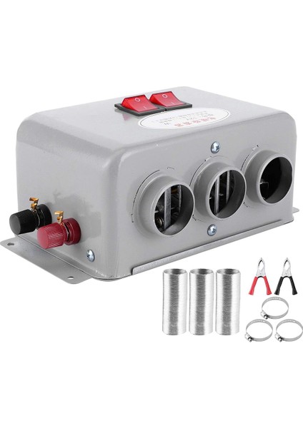 12 V 800 W Ön Cam Buz Çözücü 3 Delik Araç Elektrikli Buğu Çözücü Düşük Gürültü Isıtıcı Hızlı 2 In 1 Isıtma Soğutma Kurutucu (Yurt Dışından)