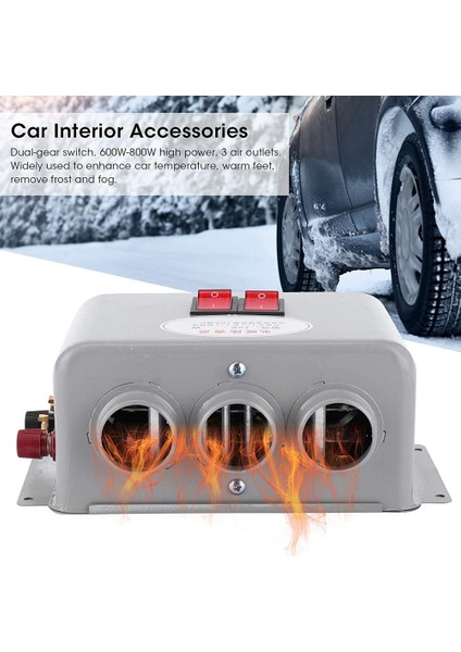 12 V 800 W Ön Cam Buz Çözücü 3 Delik Araç Elektrikli Buğu Çözücü Düşük Gürültü Isıtıcı Hızlı 2 In 1 Isıtma Soğutma Kurutucu (Yurt Dışından) modelleri