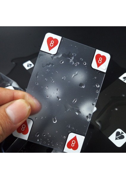 Yaratıcı Şeffaf Plastik Su Geçirmez Poker Yenilik Poker Endeksi Oyun Kartları (Yurt Dışından)