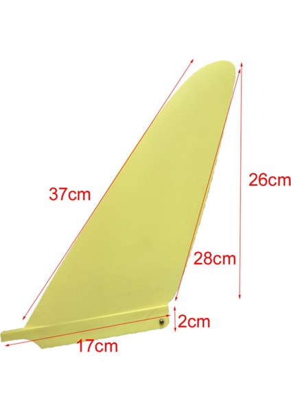 Sörf Tahtası Yüzgeci 10 Inç Sörf Tahtası Orta Yüzgeçleri Kürek Tahtası Longboard Tek Yüzgeçler Sörf Spor Aksesuarları Sarı (Yurt Dışından)