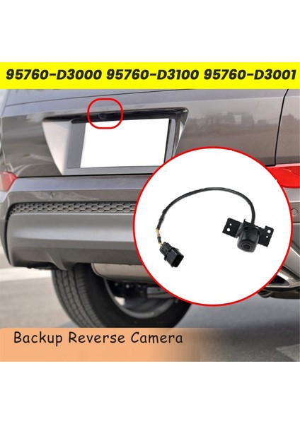 Hyundai Tucson 3 2015-2018 Için Araba Arka Görüş Kamerası Assy 95760-D3001 Geri Görüş Park Yardım Kamerası 95760D3000 95760-D3100 (Yurt Dışından)