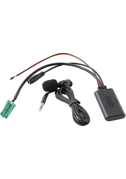 Araba Bluetooth 6pin Mini Iso Aux In 3.5 mm Ses Jakı Çıkarılabilir Mikrofon Renault Updatelist Tunerlist CD Modelleri (Yurt Dışından)