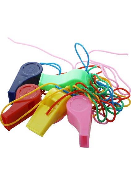 5 Adet Spor Hakem Plastik Çeşitli Renk Düdüğü ve Ipi (Yurt Dışından) fiyatları