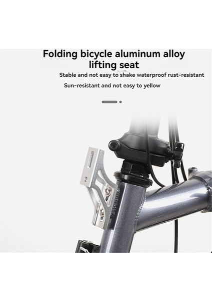 Brompton Dahon Katlanır Bisiklet Domuz Burun Işık Dönüştürücü Yükseltilmiş Montaj Adaptörü Çanta Rafı Siyah (Yurt Dışından)