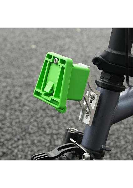 Brompton Dahon Katlanır Bisiklet Domuz Burun Işık Dönüştürücü Yükseltilmiş Montaj Adaptörü Çanta Rafı Siyah (Yurt Dışından)