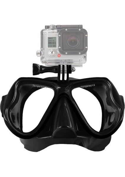 Gopro Hero 1/2/3/3+/4 Spor Kamerası Için Profesyonel Sualtı Kamera Dalış Maskesi Tüplü Dalış Şnorkel Yüzme Gözlüğü (Yurt Dışından)