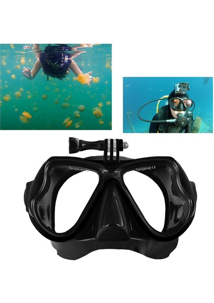 Gopro Hero 1/2/3/3+/4 Spor Kamerası Için Profesyonel Sualtı Kamera Dalış Maskesi Tüplü Dalış Şnorkel Yüzme Gözlüğü (Yurt Dışından)