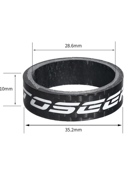 Toseek Tam Karbon Fiber Bisiklet Kulaklığı Çatal Ara Parçaları Yol Bisikleti Gidon Rondelası Halka Ayar Ara Parçası 5/10/15/20MM (Yurt Dışından) indirimleri